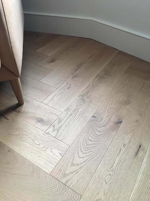 Close up shot of hardwood floor