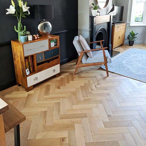 Domestic Hardwood Flooring in livingroom